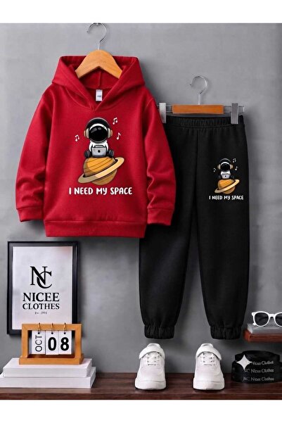 NC Nicee Clothes Children's Unisex Tracksuit (Music Listening Astronaut Print...