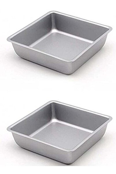 Generic Non-Stick Square Cake Pans Set of 2, Carbon Steel Baking Molds for Ca...