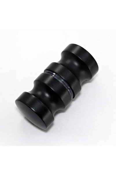 Generic Aluminum Alloy Glass Door Handle, 2.4-inch Solid Cylindrical, Black, ...