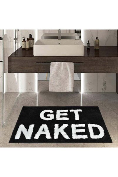 Generic Get Naked Bath Mat Cute Bathroom Rugs Non Slip Microfiber Absorbent B...