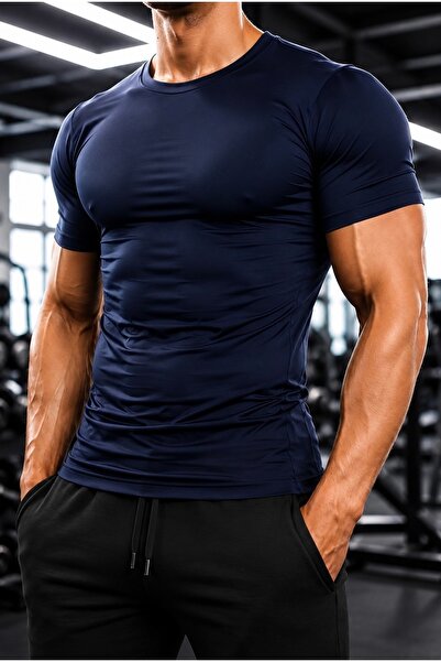 Sapevr Erkek Premium Dar Compression Tişört - Esnek ve Nefes Alan, Spor & Gün...