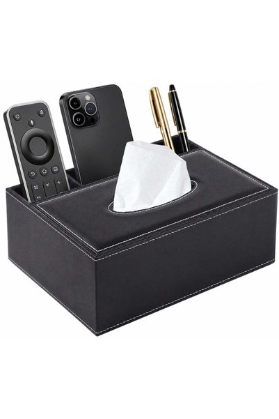 Generic Tissue Box Cover Rectangular Multifunctional Remote Control Stationer...