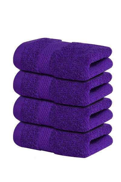 Generic Infinitee Xclusives Premium Purple Washcloths Set – Pack of 4, 13 x 1...