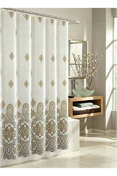 Generic RUMAGI Paisley Fabric Shower Curtain, 180x180cm (72"x72") – Vintage P...