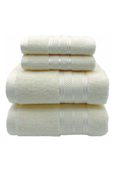 Generic Soft Luxury Cotton Bath Towel Set Size 2* (70 * 140cm)2*（35*75cm） Hig...