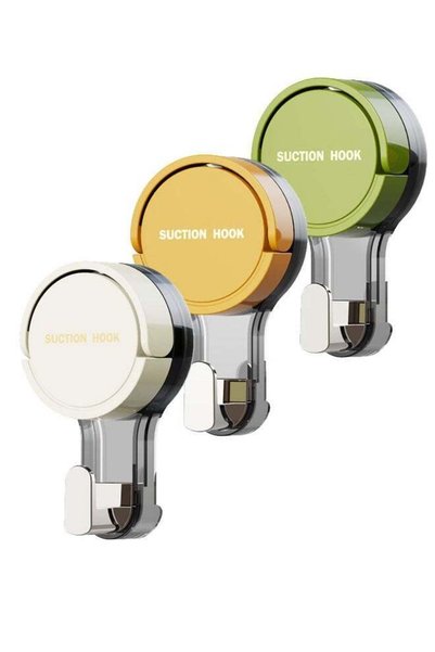 Generic 3Pcs Suction Cup Hooks for Shower, Removable Towel Hooks for Bathroom...