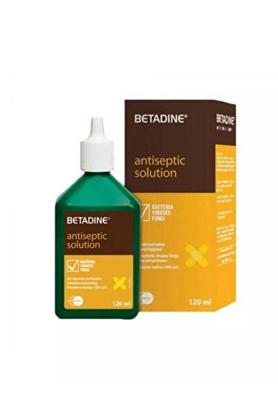Generic Betadine Antiseptic Solution 120ml (Antiseptic for Wounds, Cuts & Ski...