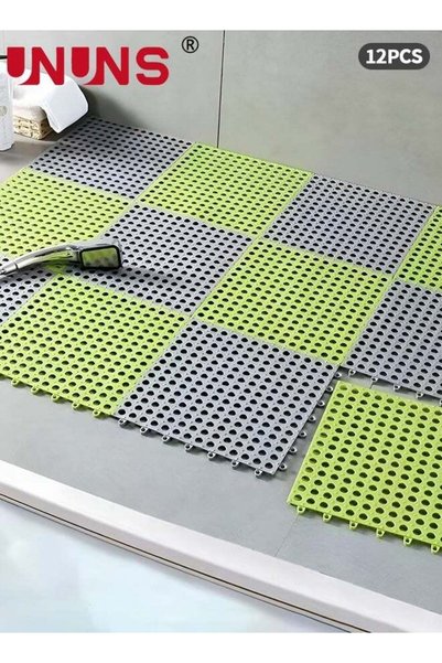 Generic 12PCS 30*30cm Interlocking Bathroom Mat,Interlocking Cushion,Splicing...