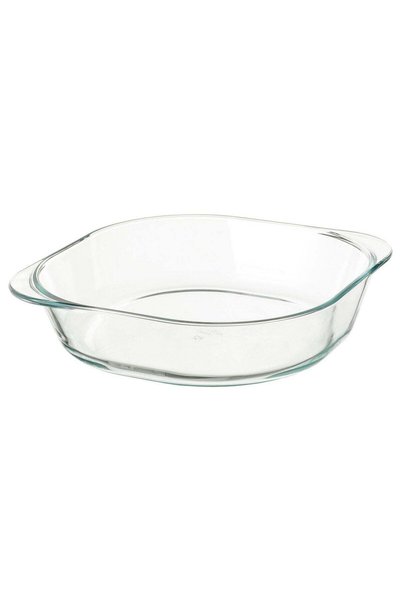 Generic Oven dish, clear glass, 24.5 x 24.5 cm