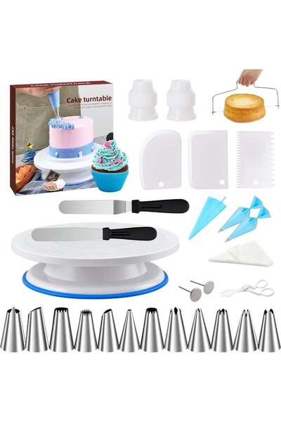 Generic Cake Decorating Tools Supplies Kit - 82Pcs Baking Accessories with Tu...