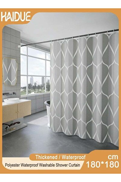 Generic Polyester Waterproof Washable Shower Curtain 180cm*180cm