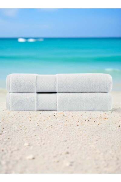 Generic Set of 2- Premium Bath Towels. 600GSM 100% Combed Cotton Quick Drying...