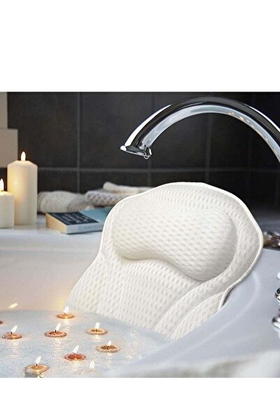 Generic Bath Pillow, Ergonomic Bathtub Spa Pillow with 4D Air Mesh Technology...