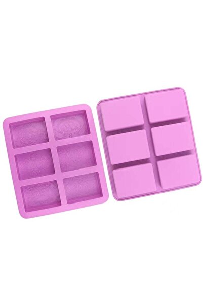 Generic 6-Cavity Flower Emboss Pattern Handmade Rectangle Oval Shape DIY Craf...