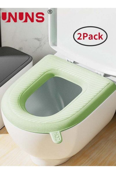 Generic Toilet Seat Cushion,2-Pack Waterproof Silicone Toilet Seat Cover，Padd...