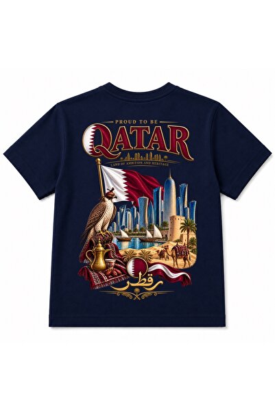 Rabona Fashion Katar pustinjska putovanja Falcon & Doha grafička dječja majica