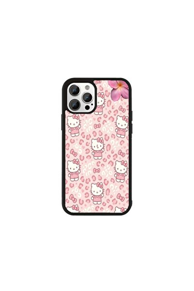 Generic Brand Husă Premium iPhone 13 Hello Kitty - Model Hello Kitty Leopard Roz