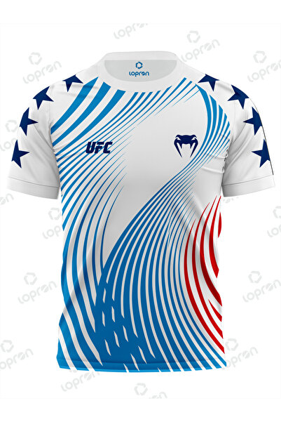 Lopron UFC WHITE HOUSE T-SHIRT - UFC BEYAZ SARAY KART BEYAZ TİŞÖRT