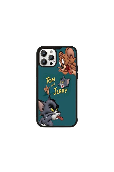 Generic Brand Husă Premium iPhone 11 Pro Max Tom și Jerry - Model Teal Tom Je...