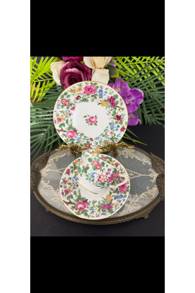 Genel Markalar Antika İngiliz Crown Staffordshire