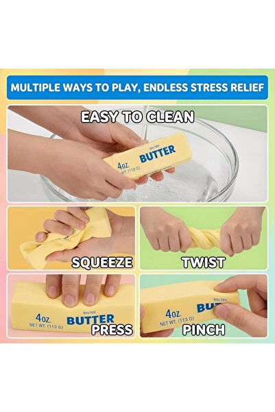 Limmy Tereyağ Squish Butter Sukuşi Yumuşak Sıkılabilir Oyuncak- 1 Adet