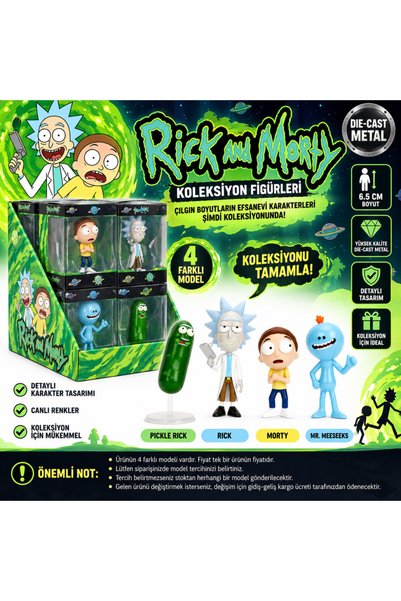 NW NessiWorld Rick and Morty Nano Figürleri (ADET FİYATIDIR)