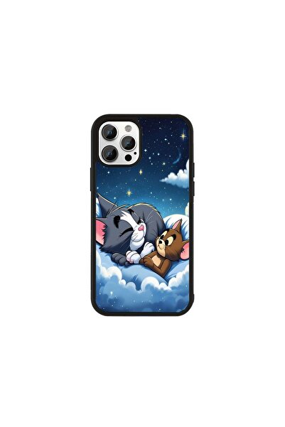 Generic Brand Husă Premium iPhone 11 Pro Tom și Jerry - Model Prieteni în nor