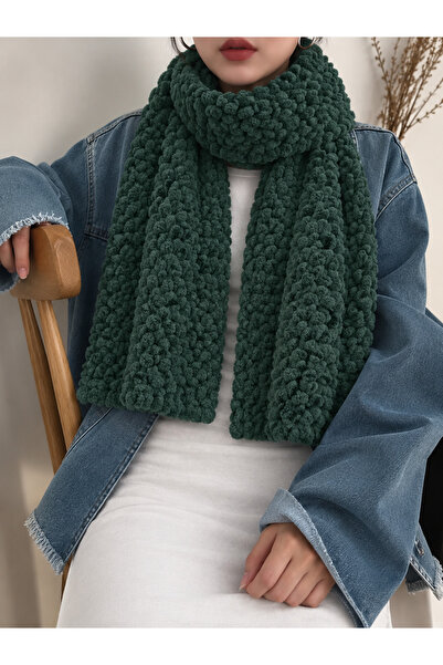 Store Yumoş Dokulu Peluş Atkı – Extra Yumuşak Kışlık Model