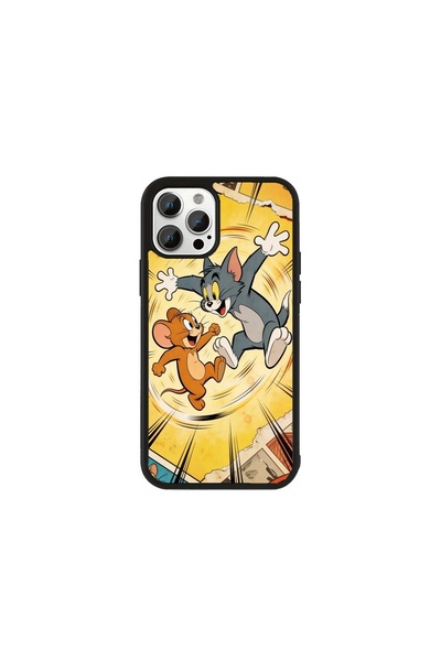 Generic Brand Husa Premium Galaxy S24 Tom și Jerry - Model Ceas Acțiune Chase