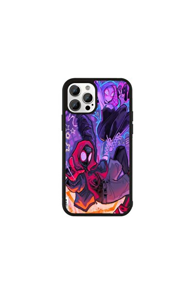 Generic Brand Husa Premium iPhone 11 Pro Spiderman - Model Miles Graffiti Action