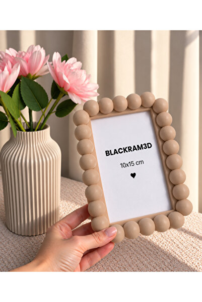 BLACKRAM3D Dekoratif Fotoğraf Çerçevesi 10x15 cm – Modern Tasarım Masaüstü Çe...
