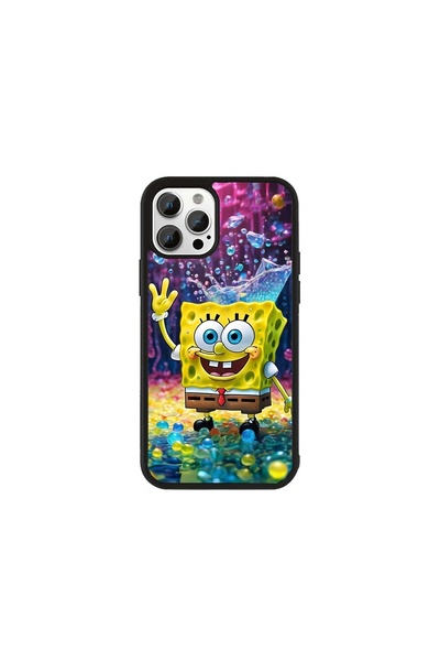 Generic Brand Husa Premium iPhone 11 Pro SpongeBob - Model Crystal Bubble Spo...