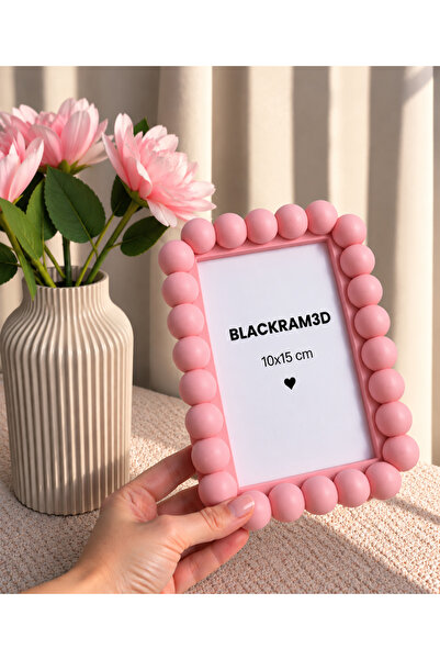 BLACKRAM3D Dekoratif Fotoğraf Çerçevesi 10x15 cm – Modern Tasarım Masaüstü Çe...