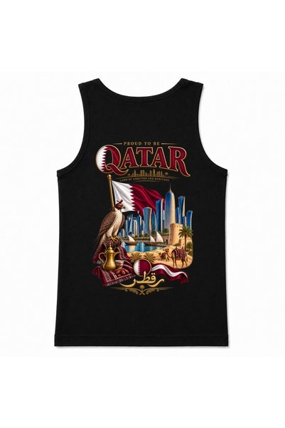 Rabona Fashion Katar pustinja i Doha sokol heritage grafički tank top