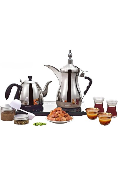 Generic Brand Gulf Dalla Electric Coffee And Tea Maker Set, Dual Pot 1000Ml +...