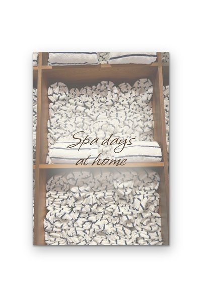 OEM Poster Carton Zile de spa acasa, Citat motivational, 250g, A4