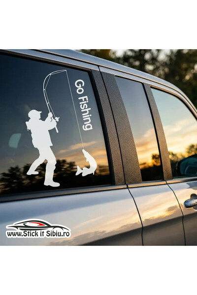 StickITsibiu Autocolant Auto - Stickere Off Road - Pescuit |   Rezistent la a...