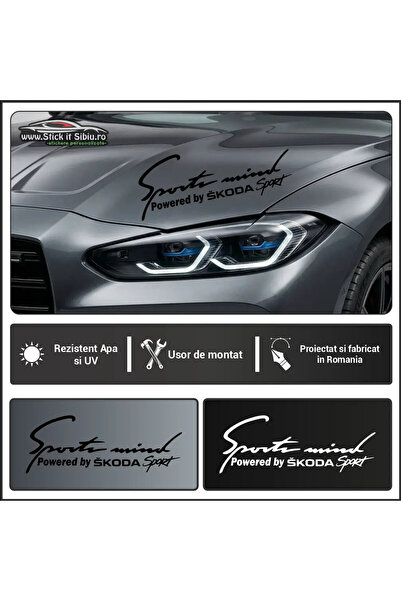 StickITsibiu Αυτοκόλλητο Far-Sports Mind- Skoda - Αυτοκόλλητο Αυτοκινήτου |  ...