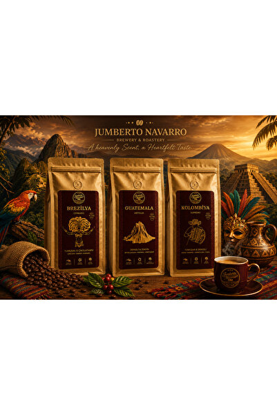 AMERİKA SEÇKİSİ (BREZİLYA-KOLOMBİYA-GUATEMALA) ÇEKİRDEK KAHVE PAKETİ 1500 gr.