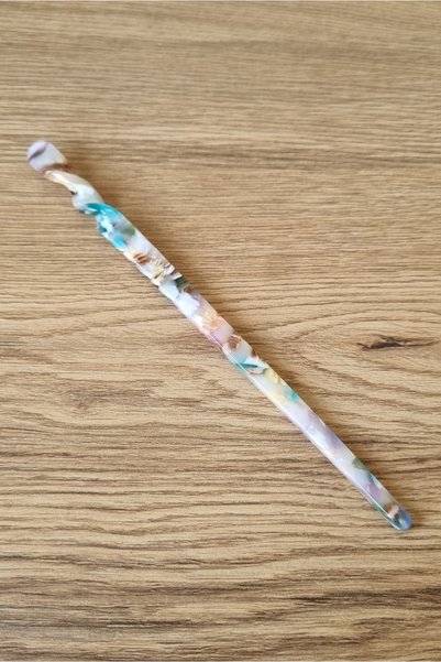 Osha Aksesuar Agrafă de păr din acetat pentru femei, tip stick, cu design osos, pentru coc