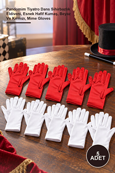 Yenilig 5 Pcs Children's Performance Gloves – Pantomime Theater Dance Magic G...