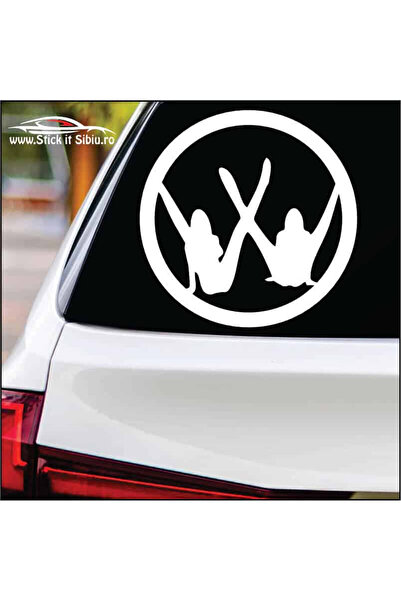 StickITsibiu Fetele iubesc Volkswagen - Autocolant auto |   Rezistent la apă ...