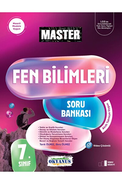 Okyanus Yayıncılık Okyanus Yayınları 7.Sınıf Master Fen Soru Bankası 2026-2027