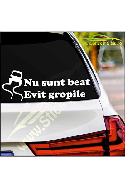 StickITsibiu Νου Σαντ Μπιτ, Έβιτ Γκρόπιλ - Αυτοκόλλητο Αυτοκινήτου |   Ανθεκτ...