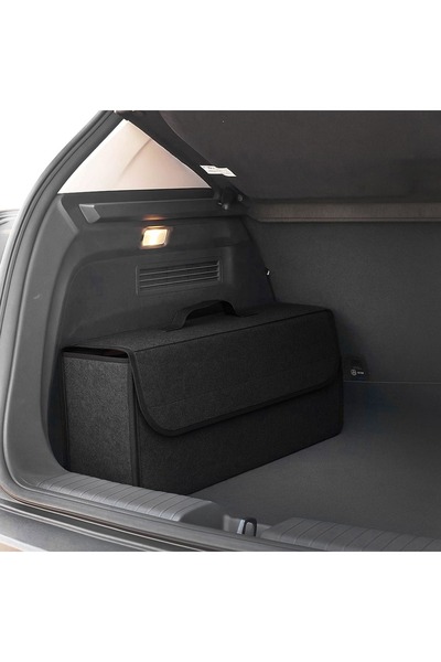 OEM Organizator pliabil pentru portbagaj auto 50x17x27cm Gri Antracit din Fetru