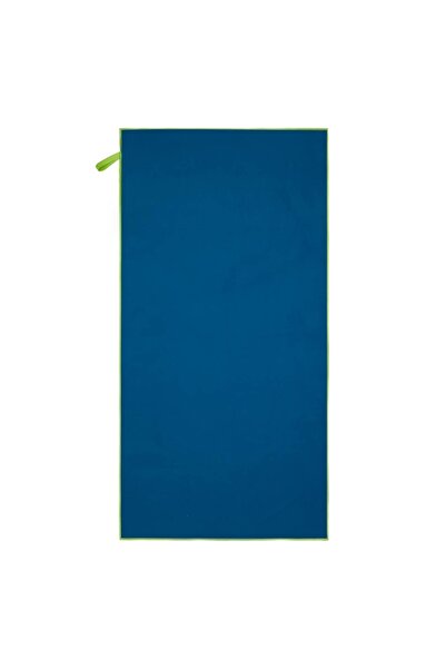 OEM Prosop albastru din microfibră 2-în-1 pentru plajă și sală 150x75cm