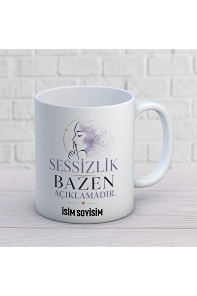 Günlük Hayat Temalı İsim Alanlı Esprili Kupa Bardak Tasarım 574