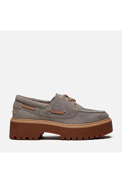 Timberland Stone Street Boat Shoe Kadin Koyu Gri Günlük Ayakkabı