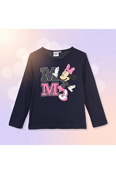 Disney Tricou cu mânecă lungă Minnie bleumarin