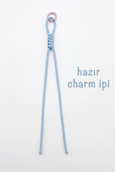 hobi dünyası evim Hazır 4 mm Renkli Klipsli Charm İpi Telefon Çanta Anahtarlı...